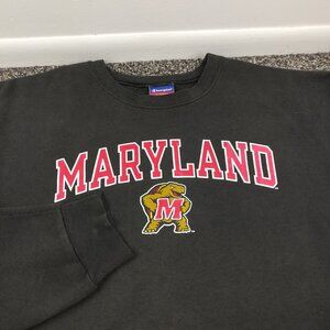 Vintage Maryland Terrapins Sweatshirt Champion Crewneck USA Made Mens XL